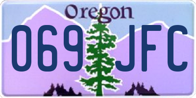 OR license plate 069JFC