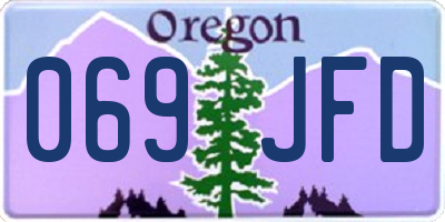 OR license plate 069JFD