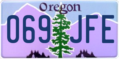OR license plate 069JFE