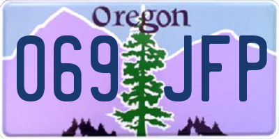 OR license plate 069JFP