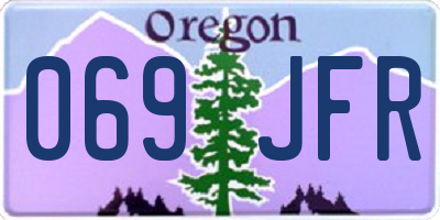 OR license plate 069JFR