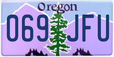OR license plate 069JFU