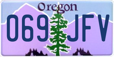 OR license plate 069JFV