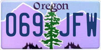 OR license plate 069JFW