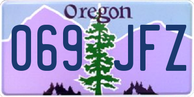 OR license plate 069JFZ