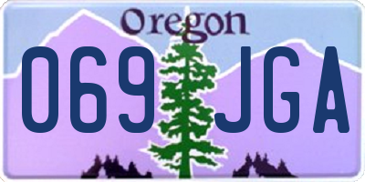 OR license plate 069JGA