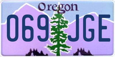 OR license plate 069JGE