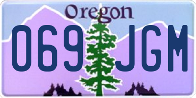 OR license plate 069JGM