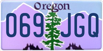 OR license plate 069JGQ