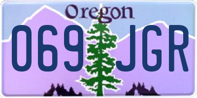 OR license plate 069JGR