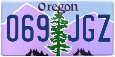 OR license plate 069JGZ