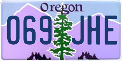 OR license plate 069JHE