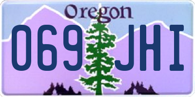 OR license plate 069JHI