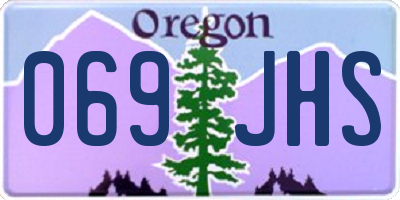 OR license plate 069JHS