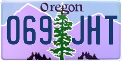 OR license plate 069JHT