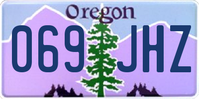 OR license plate 069JHZ