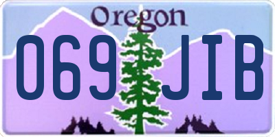 OR license plate 069JIB