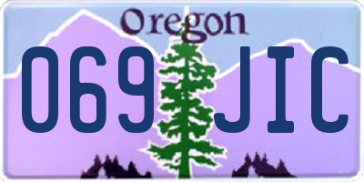 OR license plate 069JIC