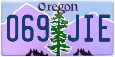 OR license plate 069JIE