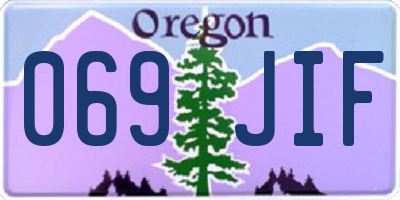 OR license plate 069JIF