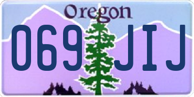 OR license plate 069JIJ