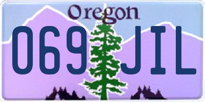 OR license plate 069JIL