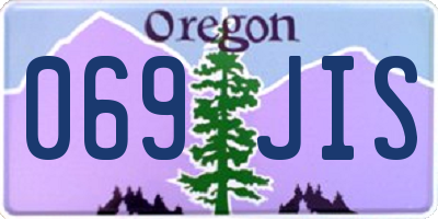 OR license plate 069JIS