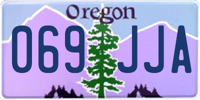 OR license plate 069JJA