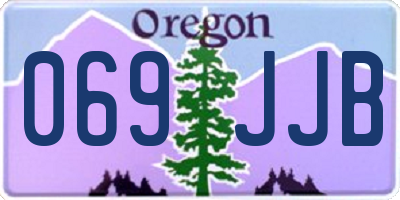 OR license plate 069JJB