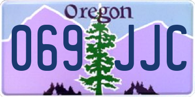 OR license plate 069JJC