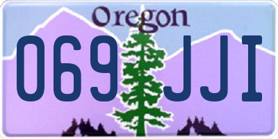 OR license plate 069JJI