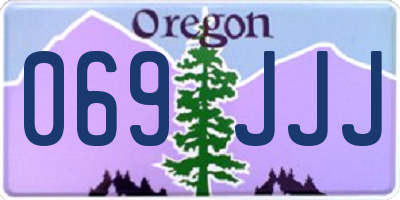 OR license plate 069JJJ