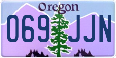 OR license plate 069JJN