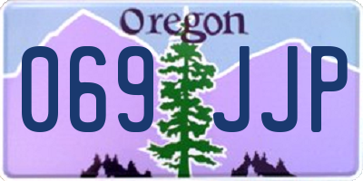 OR license plate 069JJP