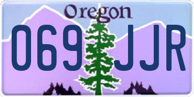 OR license plate 069JJR