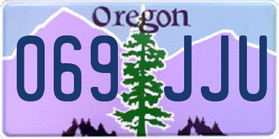 OR license plate 069JJU