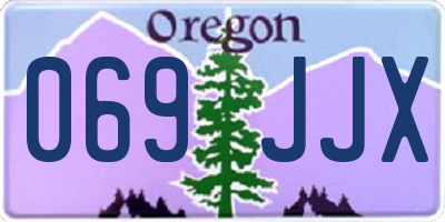 OR license plate 069JJX