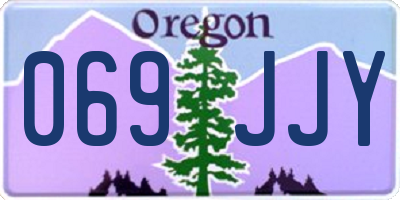 OR license plate 069JJY