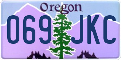 OR license plate 069JKC