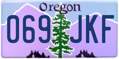 OR license plate 069JKF