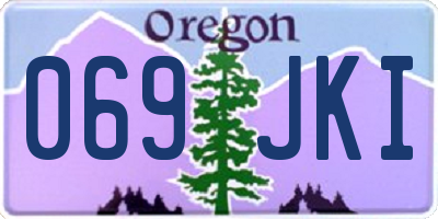 OR license plate 069JKI