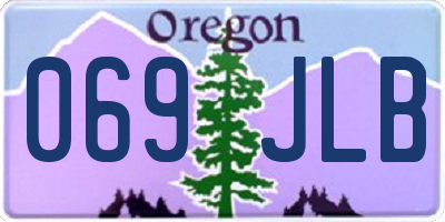 OR license plate 069JLB