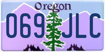 OR license plate 069JLC