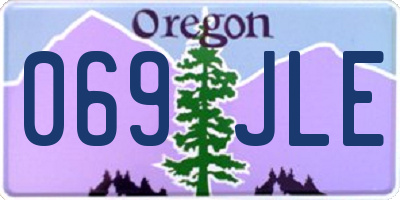 OR license plate 069JLE