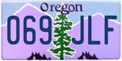 OR license plate 069JLF