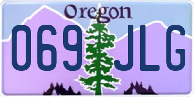 OR license plate 069JLG