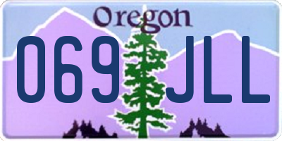 OR license plate 069JLL