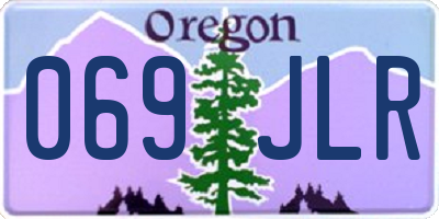 OR license plate 069JLR