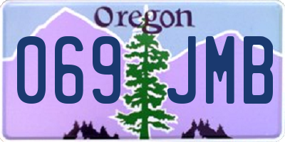 OR license plate 069JMB