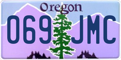 OR license plate 069JMC